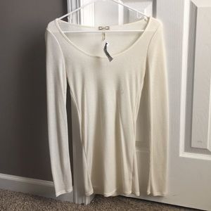 Kirra long sleeve white shirt, NWT